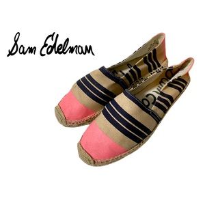 Sam Edelman Pink Tan Slip On Flats